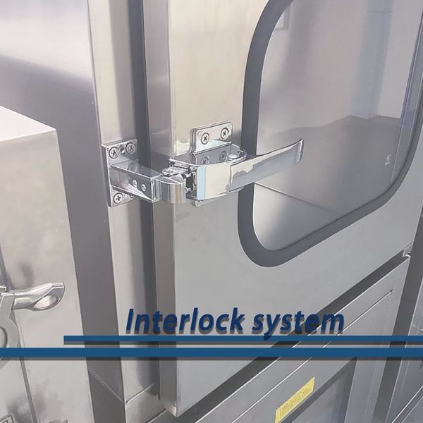Electronic Dynamic Pass Box 600mm Pass Through Cleanroom Interlock Pass Box