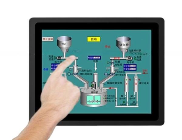 Cadre en aluminium de 3 mm 15 pouces Linux Panel PC Android Pour le contrôle du site industriel