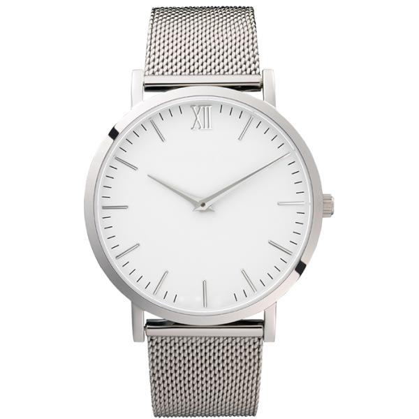 Interchangeable mesh band japan miyota movement quartz watches silver stainless steel