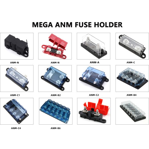 High Amp 100A 120A 200A 250A 300A 350A 400A 450A 500A 80V Ceramic AMG ANM MEGA Fuse