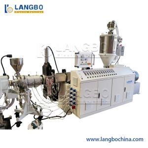 PE Pipe Extrusion Machine with Multi-Drive Haul-Off for Gas Pipe Production Using Single-Screw Extruder