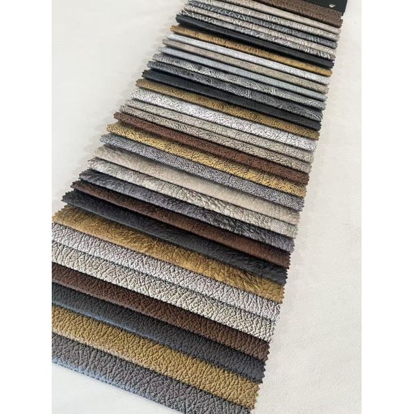 100%Polyester fuax leather sofa fabric customized teachnology sofa fabric for home decoration