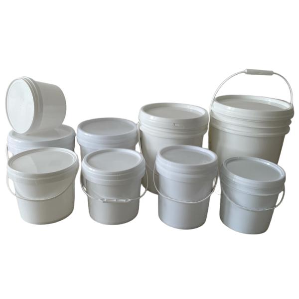 Supply Customized Plastic Bucket with Metal Handle Polypropylene Food Grade Container