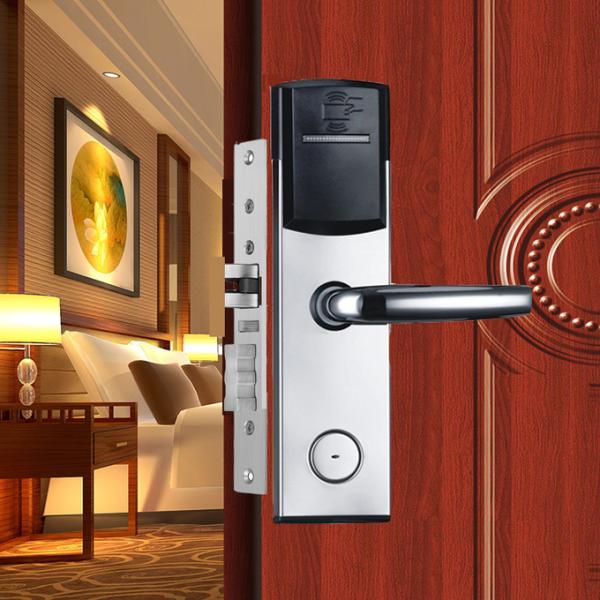 Silver Color Smart Key Card Hotel Electronic Door Locks for Hotel Apartment Office