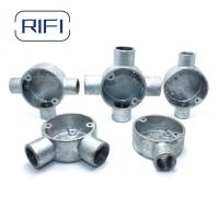 British Standard Gi Ferro maleable de diferentes formas de caja de unión de metal decorativa