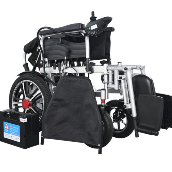 Disabled Electric Chair Remote Control Lightweight Cheap Price Foldable Electric Wheelchair For 140kg Disabled
