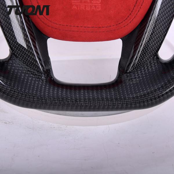 Red Luxury Alcantara Honda Accord Carbon Fiber Steering Wheel LED Digital