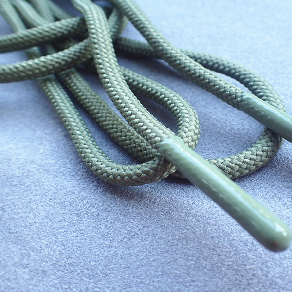 Шнур Drawstring полиэстера 4.5mm моды толстый с подсказками силикона