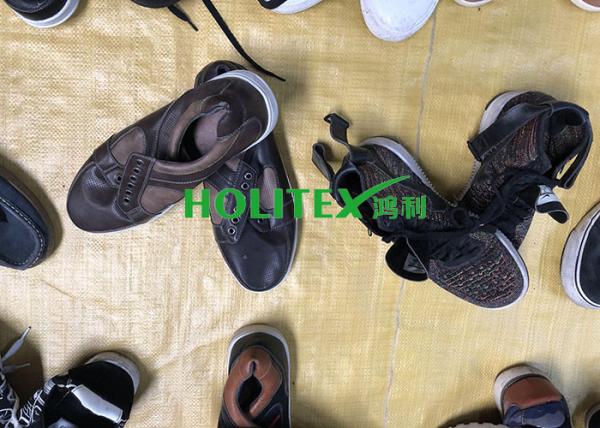 Safety Used Mens Shoes Canvas Type Wearable Second Hand Casual Shoes