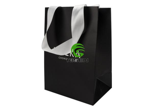 Soft Art Paper Retail Shop Bags With Twisted Handles Customized Logo / Size