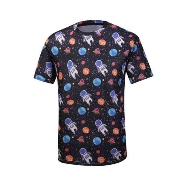 Men'S Polyester Sports Fitness Quick Drying T Shirt Custom Printing