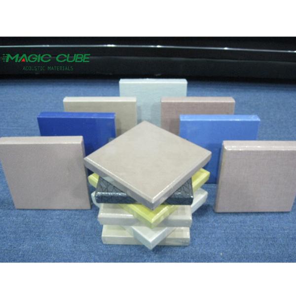 Modern Design Fabric Wrapped Ceiling Panels Sound Insulation For Home Office Space