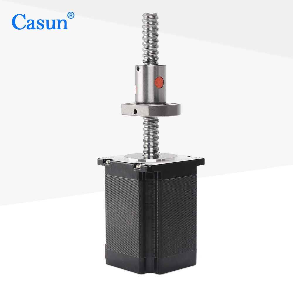 Шаговый двигатель с шариковым винтом Nema23 SFS01210-2.8 2N.M Винтовой линейный шаговый двигатель