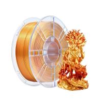Filamento de PLA de resistência elevada para impressora 3D Filamento de impressão 3D de seda de ouro vermelho