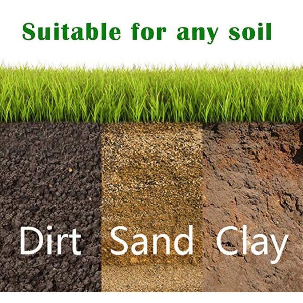 Outdoor Easy Rolling Garden Lawn Aerator Anti Rust Powder Coated Material