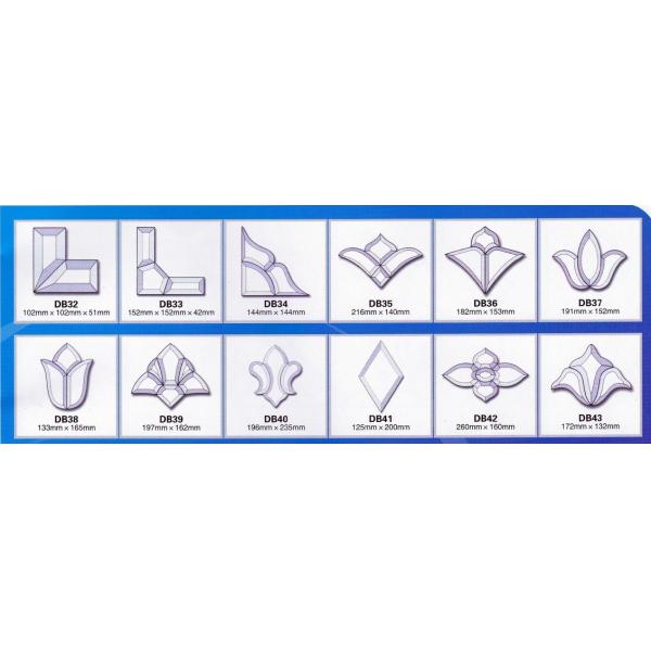 0.5cm ont souillé les groupes en verre biseautés que le biseau place classieux
