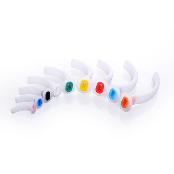 High quality different sizes 40mm-120mm color code medical paryngeal guedel airway for single use