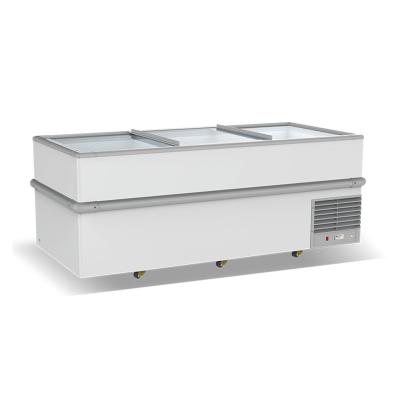 High quality Store Supermarket Supplies Double-side Island Freezer