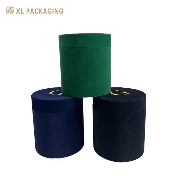 Embalaje XL Caja de embalaje personalizada Caja de cilindro personalizada de gran tamaño Caja de tubo de papel de flores Caja con mango para embalaje de té