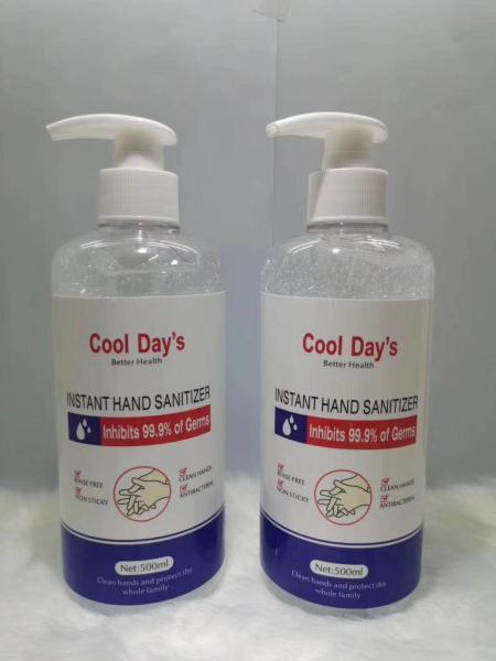 Non Sticky Rinse Free Hand Sanitizer Hygienic Gel Instant Hand Cleanser