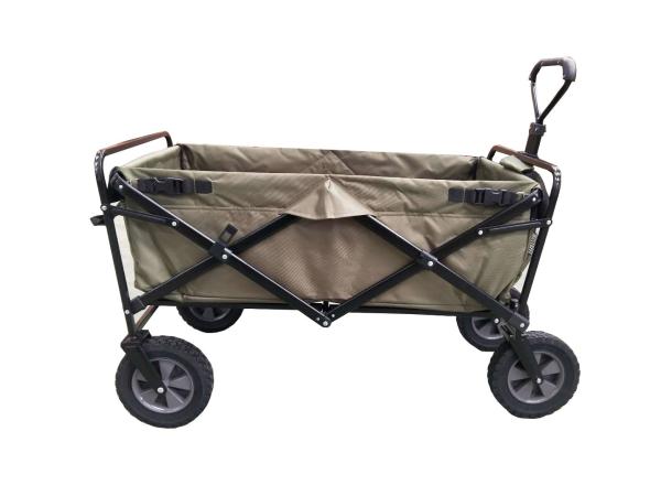 Easy Carrier Foldable Wagon Cart Gardening Convenient 4 Wheel Folding Wagon