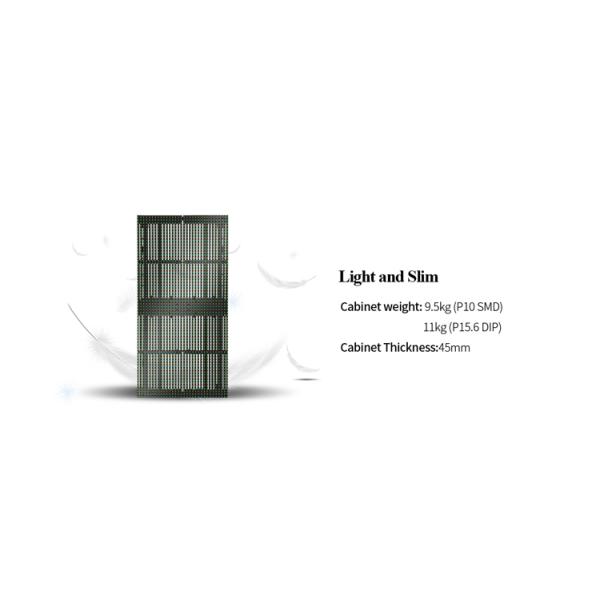 Размер панели 500*1000 мм Внешний прозрачный светодиодный дисплей Занавес LED Video Mesh