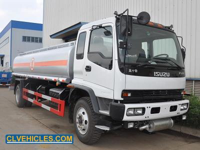 20 CBM ISUZU Fuel Tanker Truck Stainless Steel Petroleum Tanker Truck