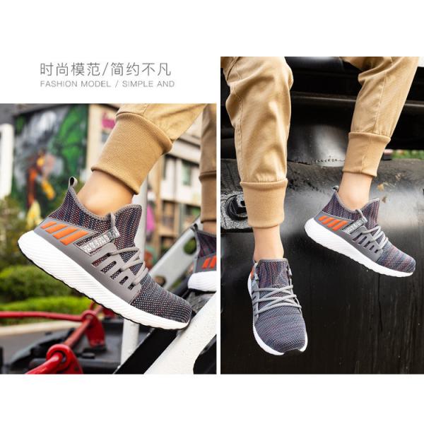Breathable Flying Knit Work Shoes Comfortable Safety Shoes Kevlar Midsole Steel Toe EVA Sole