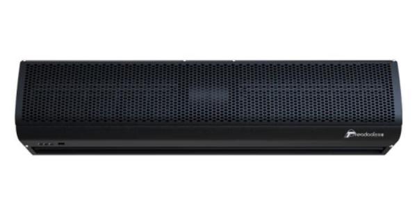 Rideau d'air noir compact de 0,9 à 2 m avec télécommande 220-240V