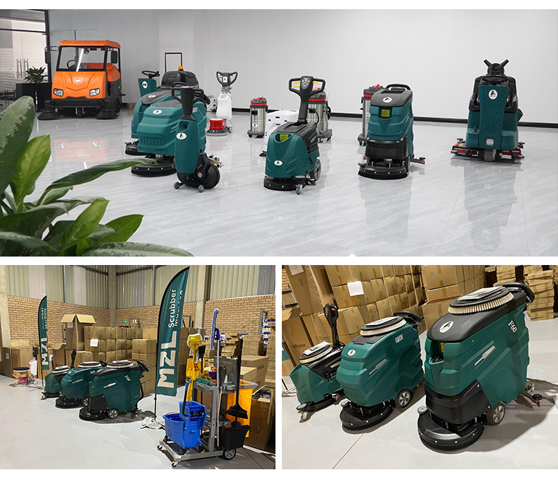 860 Power Floor Cleaning Machine Motor Floor Scrubber Machine 1280 800 1000 MM Marble Surface Specifications F50