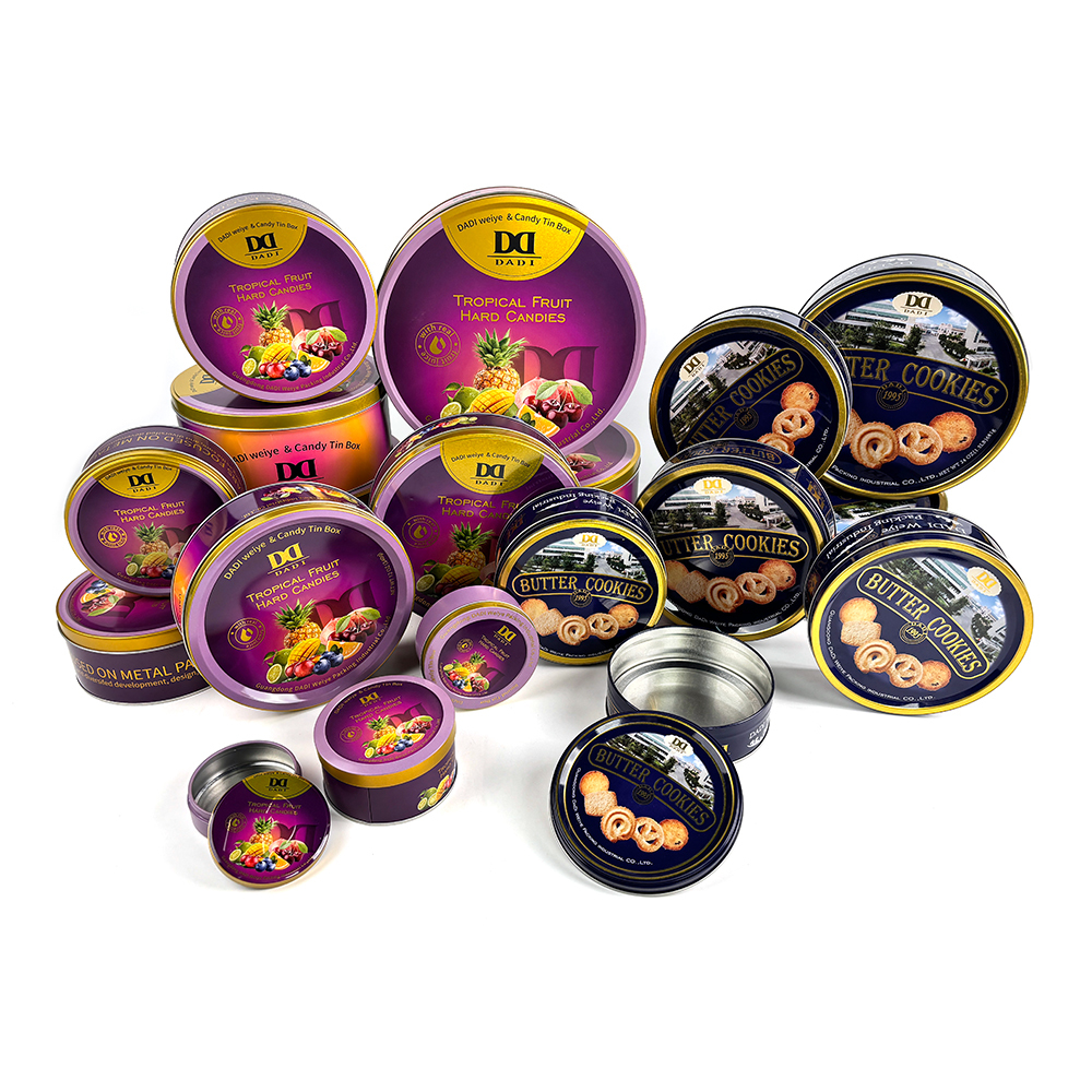 Wholesale 80mm 98mm 103mm 135mm 153 167 182 20mm 230mm 252mm 260mm Two/three Piece Can Round Metal Packaging Food Grade Tin Box