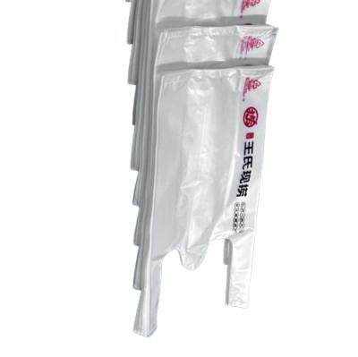 Food Grade PE Clear Plastic Shopping Bags 30 Micron T Shirt Handle Bags