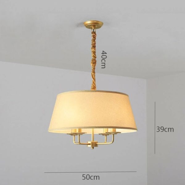 American Retro green fabric Pendant Lights Vintage Rustic Lamp (WH-VP-311)