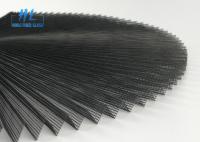 Taille d'écran d'insecte de plissé plissée par 15mm de gris matériel large de polyester de 2.5m * de 25m