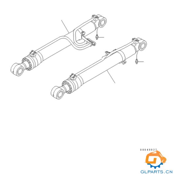 707-01-XY800 707-01-XY810 Ensemble vérin hydraulique pour excavatrice PC200-7 pour pièces Komatsu