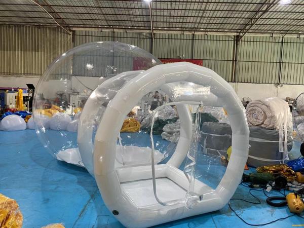 Casa de bolhas inflável 10 FT Balão comercial Casa de salto da barraca de bolhas Dome com sopro duplo
