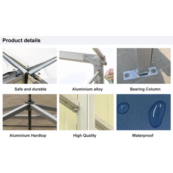 3X3 5X5 6X6 Сталь Алюминий Белый ПВК Пагода Маркиза Палатка для вечеринки, мероприятия, выставки, свадьбы, спорта и т.д.