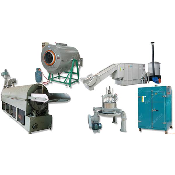 380V / 50Hz Oolong Tea Processing Heating Deblocking Machine With Sieve DL-6CSST-100R 36 rpm