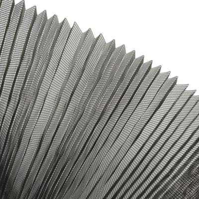 18 X 16 Mesh Pleated Insect Screen Long Lasting Fire Resistant