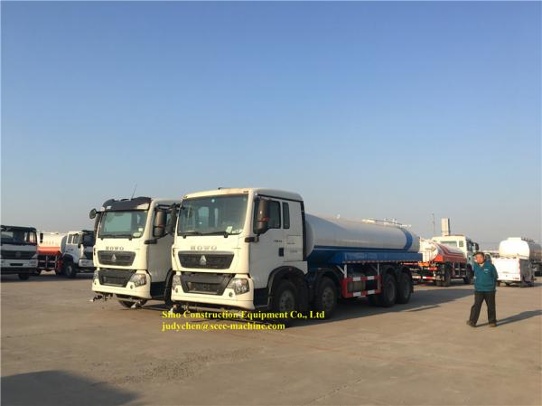 Caminhão de tanque líquido 33m3 do sistema de extinção de incêndios da água do caminhão de petroleiro 33000L do aço carbono 371hp