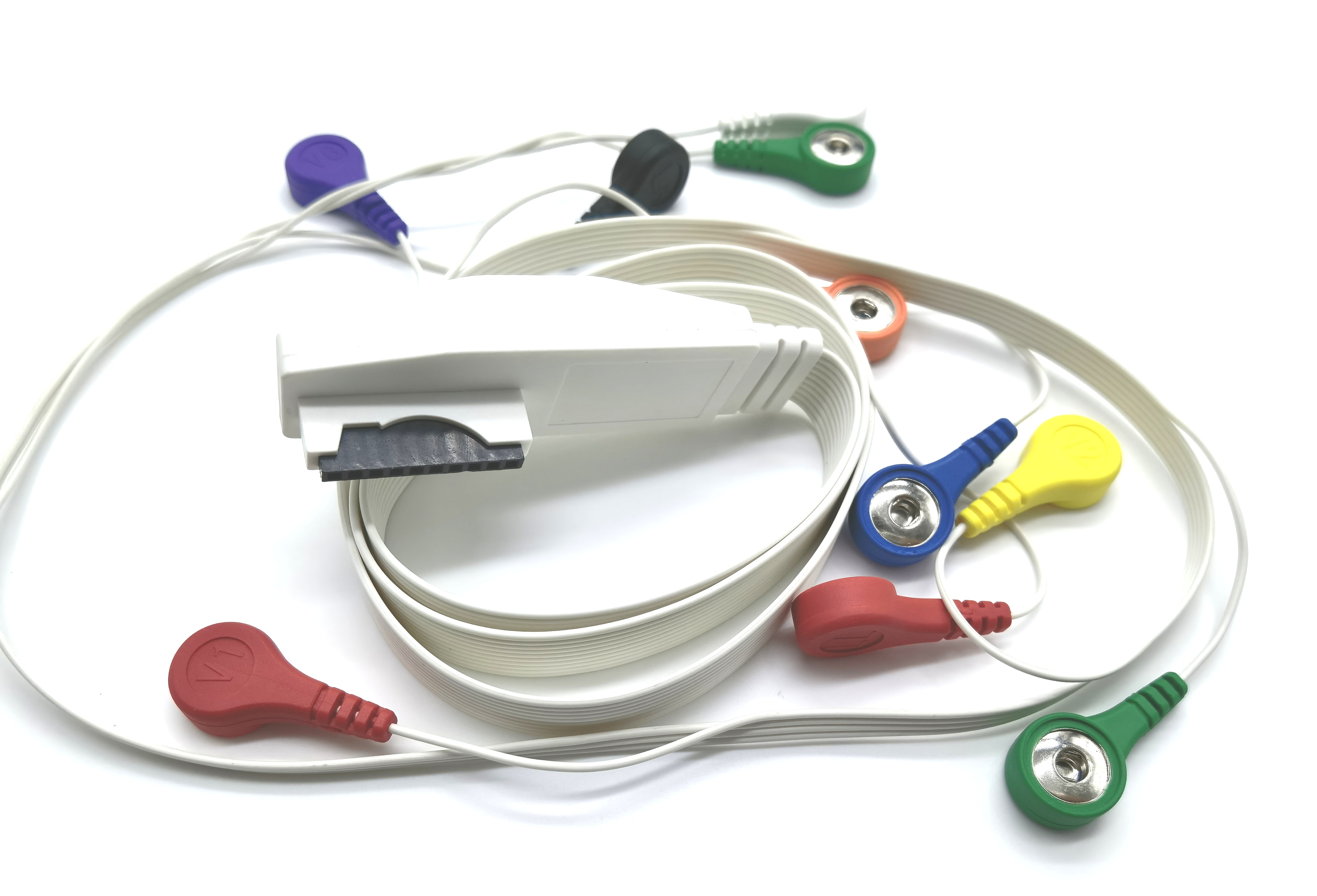 Кабель кнопки ECG IEC AHA Holter руководств Mortara H12 10 для терпеливого монитора