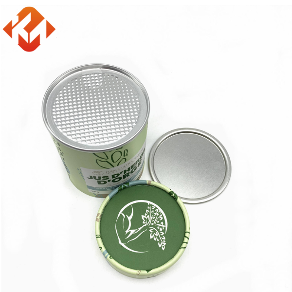 High Barrier Composite Paper Can with Pull Tab Lid for Food Products