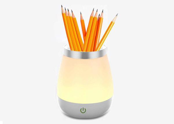 Touch Control Small Night Light Lamps , Vase Style Table Lamps Pen Pot Holder Fish Jar