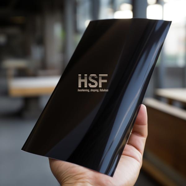 36 microns Film de polyester noir opaque non enduit de silicone