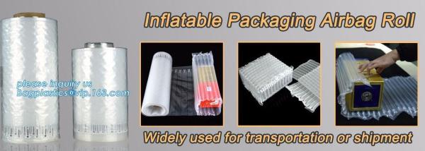 air cushion pillow bags, inflatable air filled pillow bag, shockproof recycable air pillow glass bottle bag, bagplastics