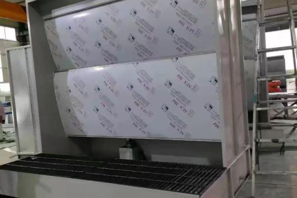 Water Curtain Paint Spray Booth , Water Wash Spray Booth For Sale