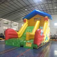 calidad comercial inflable de los toboganes acuáticos de la tela del PVC 15oz para las diapositivas animosas