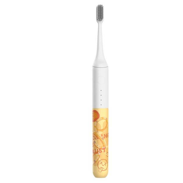 Ultra clareando a fita C da escova de dentes 18000 VPM de Sonic Electric que carrega com os 3 modos