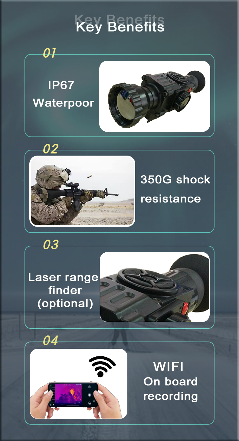 Охотиться объем Monocular ночного видения 50mk термического изображения Monocular