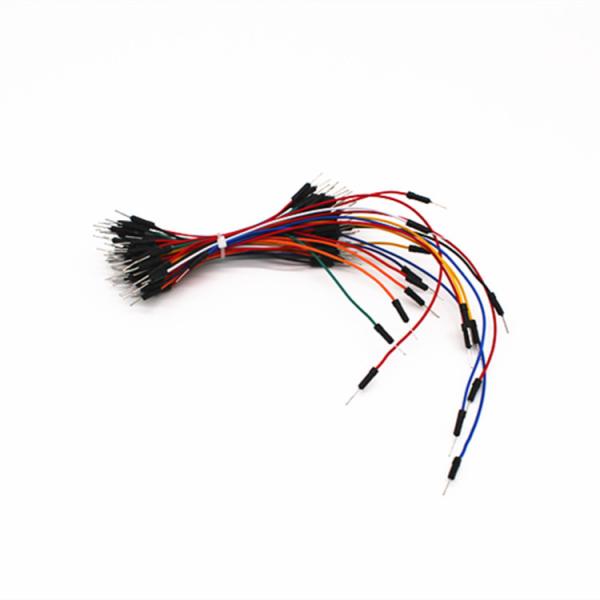 Diâmetro 0.6mm Pin Male To Male Breadboard Jumper Wires ROHS habilitado